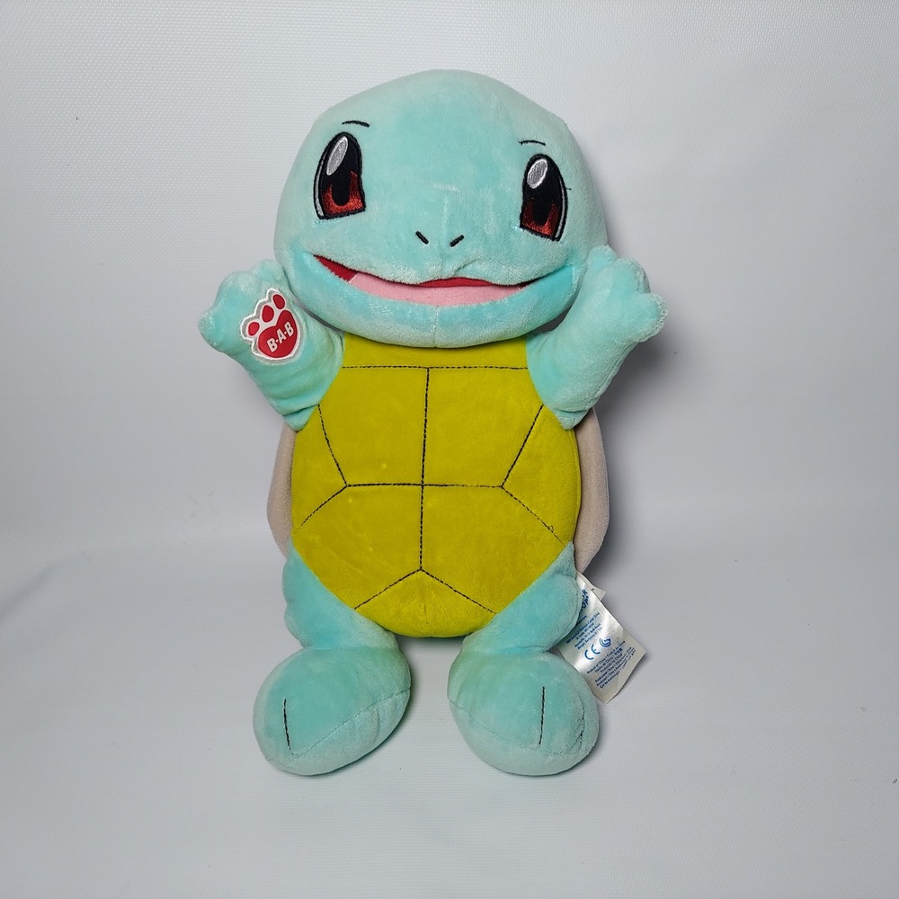 Build-A-Bear Pokemon Squirtle Plush Stuffed Animal Blue Turtle Nintendo 14 Inch